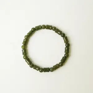 Chinaca Hotan lade Green Bamboo Bracelet