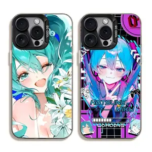 Cute Hatsune M-Miku Hot Painting Phone Cases For iPhone 17 Promax Pro Air 16 Plus 15 14 13 12 11 Black Shockproof Protective Cover Perfect Christmas Halloween Birthday Gift