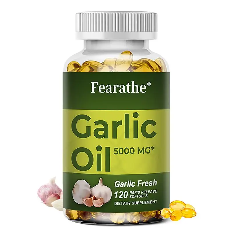 Fearathe Garlic Health Supplement Supports immune health,Supports heart and cardiovascular health 120 capsules