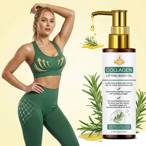 100ML Collagen Firming Body Oil, Formulated with Collagen Peptide Complex, Vitamin C, Salicylic Acid, Rosemary, 48-Hour Hydration