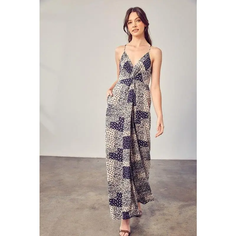 Paisley Printed Cami Jumpsuit