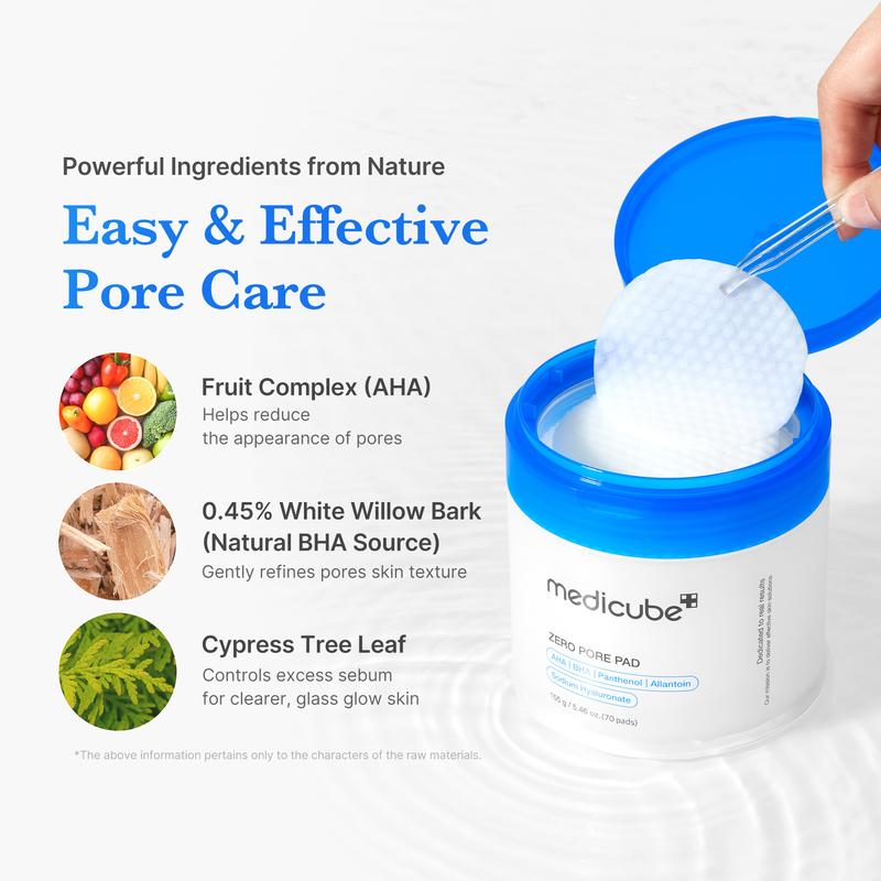 [medicube] Zero Pore Pads (AHA + BHA) |  Korean No.1 Viral Toner Pads