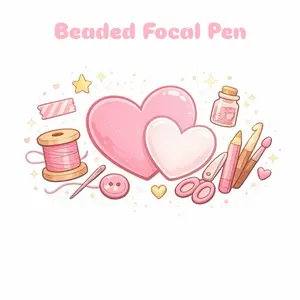 JFKreations Beaded Pen with Focal writing utensil