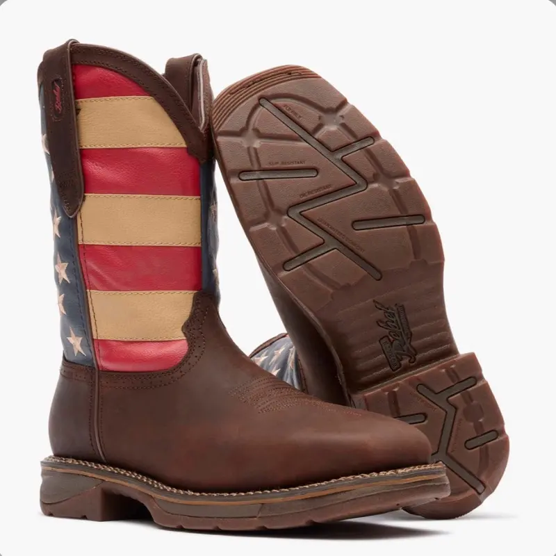 DURANGO WORKIN' REBEL PATRIOTIC STEEL TOE WORK BOOT