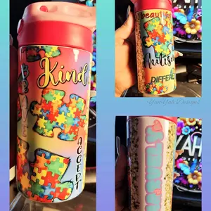 Custom Cartoon Characters Kids Tumblers with Photos, Names and Pictures - Bottle, Drinkware