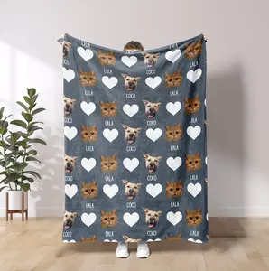 Custom Dog Blanket Pet Photo Blanket Dog Picture Blanket Custom Photo Blanket Custom Blanket With Picture