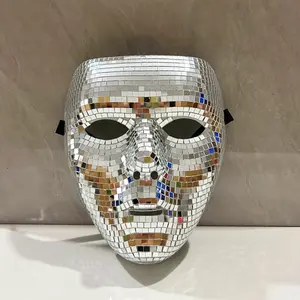 Disco Mask - Nightlight Party Face Mask, Suitable for Pride Month, Independence Day, and Black Friday Celebrations - Neutral Home Decoration Accessory