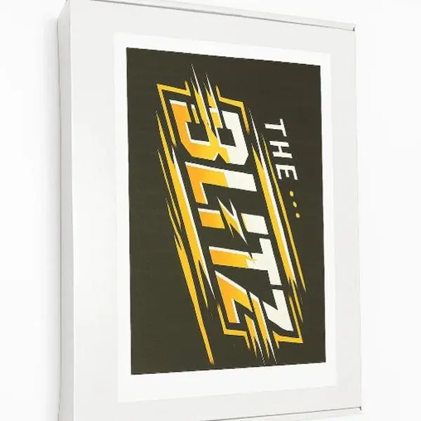 Break039-The Blitz Signed Baseball Jersey - New Product with Signature Attribute - Minimalist Design & Yellow Text on Black Background -