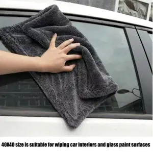 Twisted-Loop 1300 GSM Car Drying Towel, Ultra-Absorbent Microfiber, Soft & Lint-Free, Quick Drying, No Water Spots, Perfect for Car Detailing