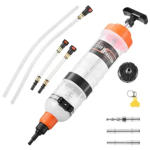 VEVOR 1500CC Fluid Extractor, Manual Automotive Fluid Pump Extractor, Oil Syringe with Long Hose and Extension Tubes Easy Oil Change, Suction Pump for Lawn Mowers Cars Ships Golf Carts Motorcycles