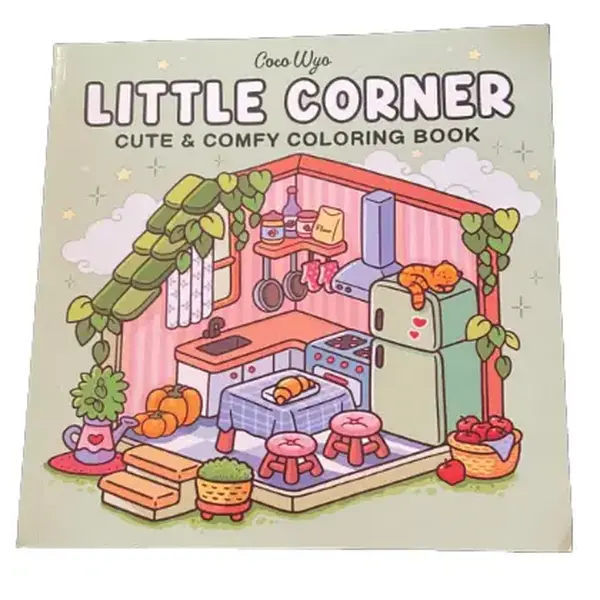 Little Corners : Coloring Book for Adults and Teens, Super Cute Designs of Cozy, Hygge Spaces for Relaxation (Cozy Spaces Coloring)