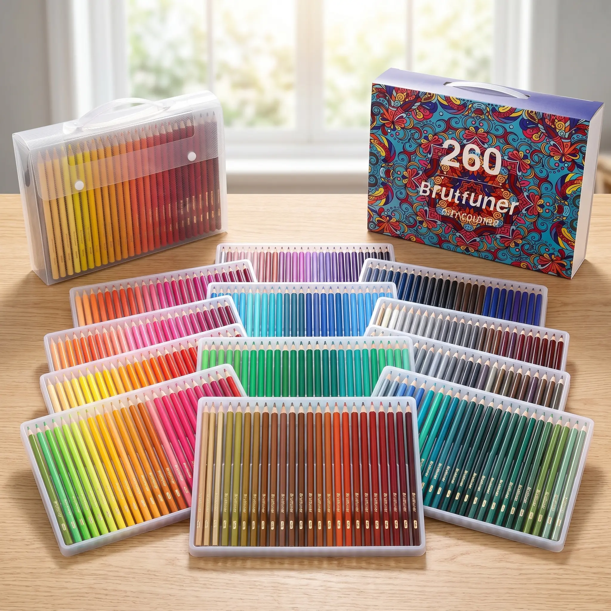 260 Colored Pencils, Soft Core Coloring Pencils Set, Professional Color Pencils for Artists Adults Coloring Sketching and Drawing