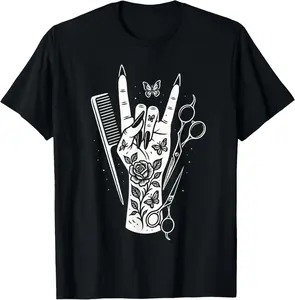 100% Cotton Hairstylists - Funny Hairdressing Salon Art T-Shirt