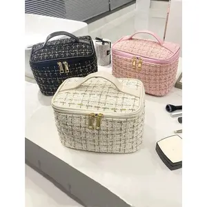 Fashion Waterproof Makeup Organizer Bag - Spacious Multi-Pocket for Cosmetics/Toiletry/Phone