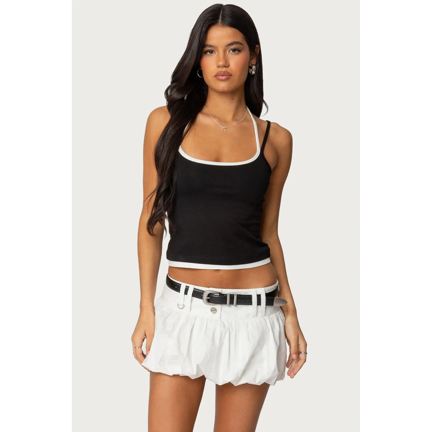 Roya Layered Halter Tank Top