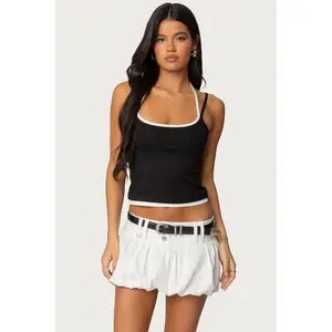 Roya Layered Halter Tank Top Roya Layered Halter Tank Top