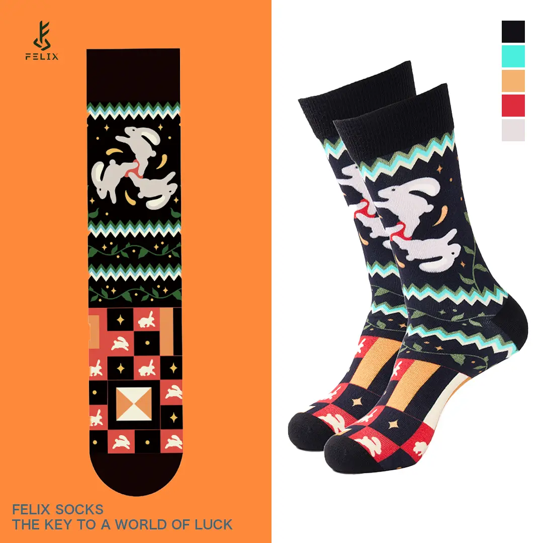 Rabbit's Foot Fortune Socks Classic Lucky Rabbit’s Foot Socks | Soft Retro Vintage Style | Adventure & Opportunity Magnet (Perfect Travel Companion)