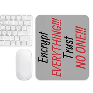 Trust No One Mouse Pad – Encryption-Themed Cybersecurity Desk Mat