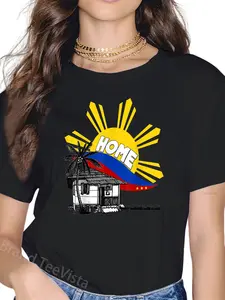 100% Cotton Bahay Kubo Filipino Home T-Shirt