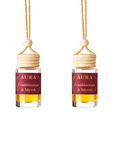 SALE NOW AURA 2 Car Air Freshener Diffuser 8ml – Long Lasting Hanging Auto Fragrance with Natural Wood Cap, Premium Glass Bottle, Strong Aroma for Car, Office & Small Spaces – Dragon Blood, Vanilla, Mahogany & More