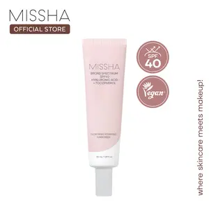 [MISSHA Official] Glow Dewy Hydrating Sunscreen SPF40+ 50ml (OTC) – Hydrating Essence Sunscreen, No White Cast, Makeup-Friendly