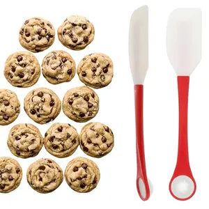 2-In-1 Silicone One Tablespoon Cookie Scoop And Spatula To Stir, Fold, Scrape