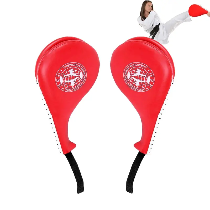 Taekwondo Kick Pads, 1 Pair Durable Kicking Target Pad for TKD Karate Martial Arts Strike Training, Boxing & Martial Arts Equipment, Training Gear