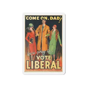 Come On Dad Vote Liberal Democrat Progressive Biden DNC 1920s Magnets