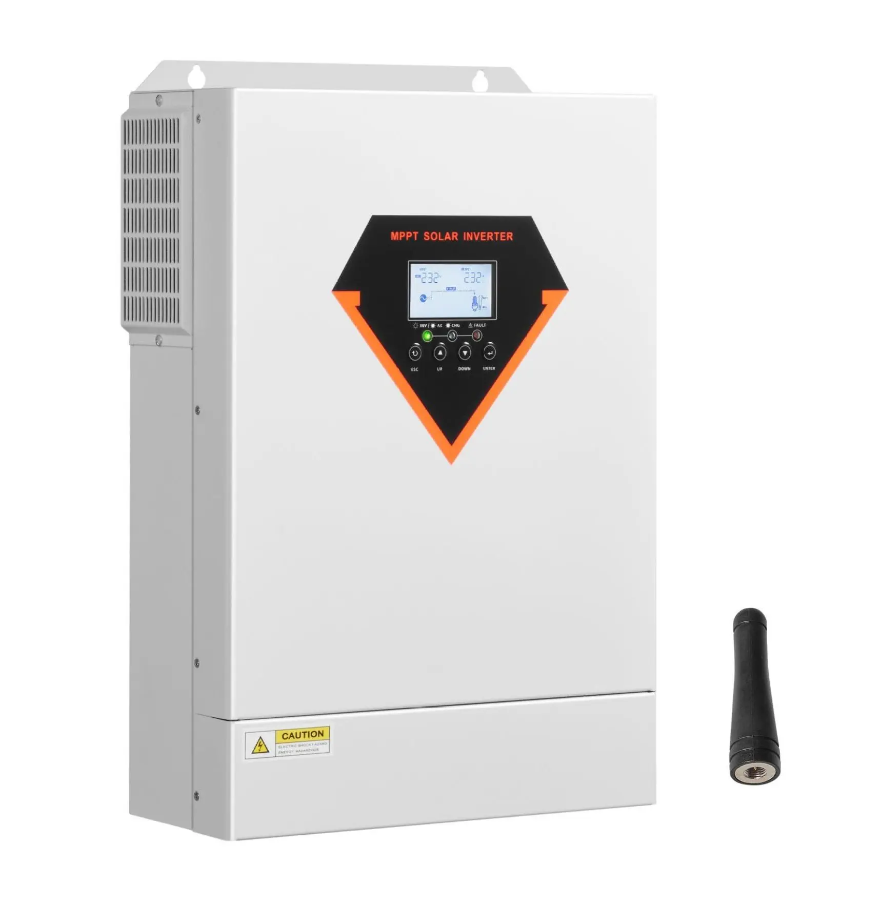6000W Hybrid Solar Inverter, 48V to 220/230V AC, Pure Sine Wave Power Inverter Charger with 120A MPPT Controller, Off-Grid System for Lithium & Lead Acid Batteries 48 V 6000 W