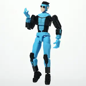 3D Printed Toys Action Figures Invincible Black knee Pads Mark Anime Model T13 Superheroes Multi-Jointed Toy Ornaments Gift