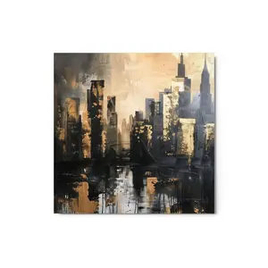 Metal Prints "Sommet" Skyline Wall Art by MB Canvas