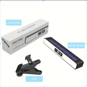 Clip On Solar Motion Lights Outdoor Waterproof, 1/2 Pack Solar Fence Lights Outside with 36 LEDs, 6000K, Portable Solar Powered Security Light for Fence Garage Camping Christmas Day