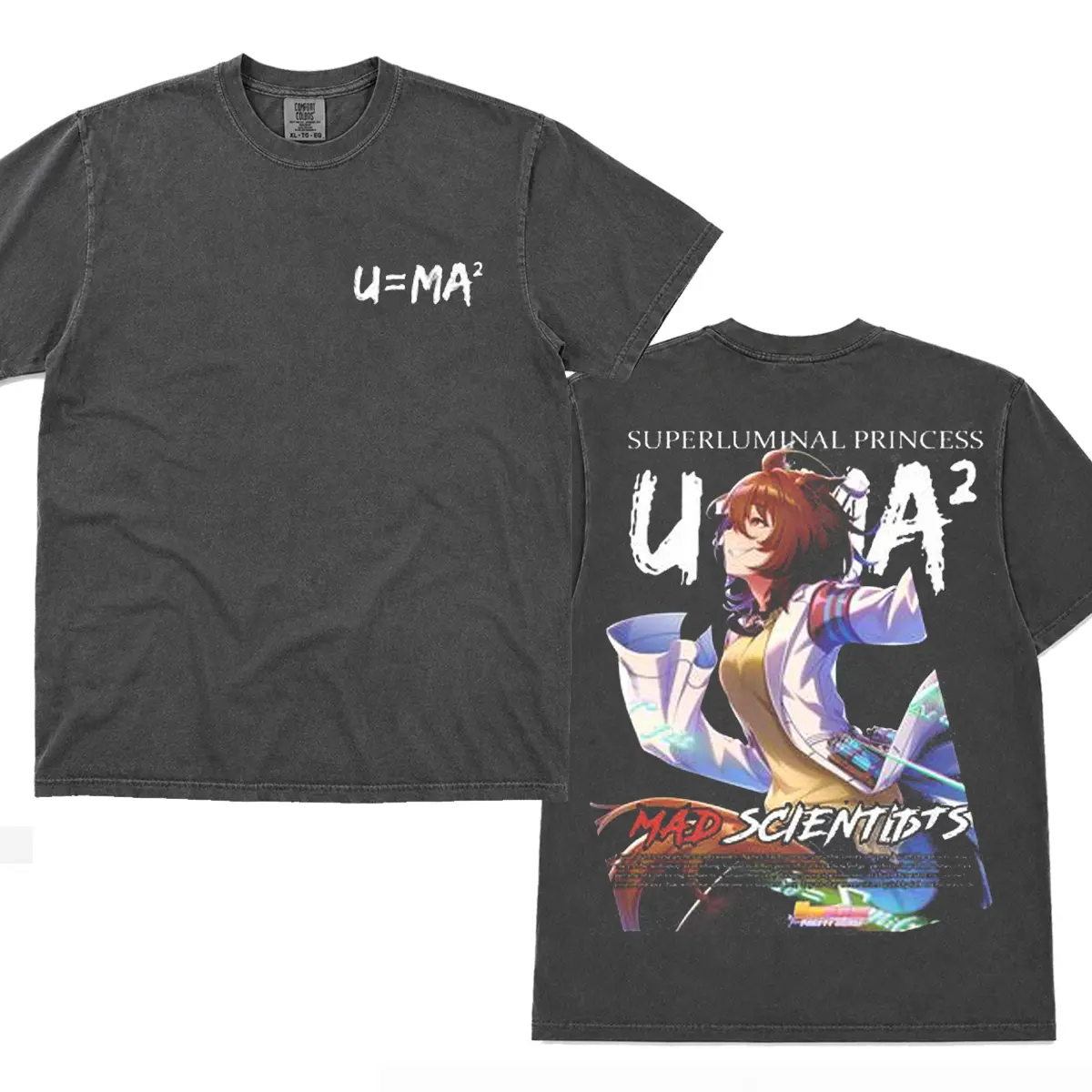 Agnes Tachyon Superluminal Princess T-shirt, Uma Musume Mad Scientist Graphic Tee, Anime Horse Girl Racing Shirt, Japanese Manga Streetwear Top, Gift for Men Women
