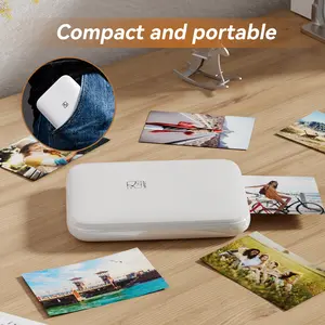 Hprt Mt53 Mini Photo Printer, Smartphone Photo Printer, 2x3 Inch Instant Color Sticker Photos, Portable Wireless Bluetooth-compatible Printer for iPhone & Android