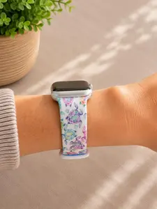 Pastel Sea Turtle Watch Band – Ocean Silicone Watch Strap – Cute Beachy Watch Band for Women