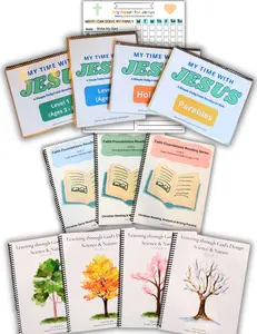 Ultimate Christian Homeschool Bundle | Laminated Faith Habits, Reading & Science Workbook Collection