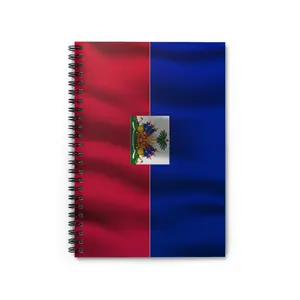 Haiti Spiral Notebook - Haitian Journal Notebook / Haitian Flag Pride Notebook