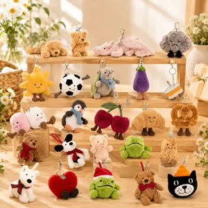 Jellycat Bag Charm Inspo | Plush Keychain for Aesthetic Outfits & Gifts | Lightweight & Easy Clip | Trendy & Playful Bag Accessory | Kawaii Accessories 1