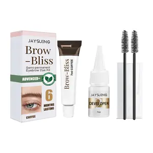 Jaysuing Eyebrow Tint Kit Long-lasting Waterproof Smudge-proof Eyelash and Eyebrow Coloring Set