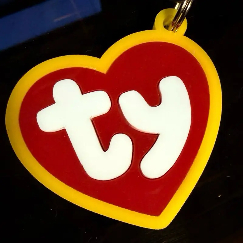 Personalized Decorative Pet Collar Tag - Heart Shaped Keychain for Dogs & Cats