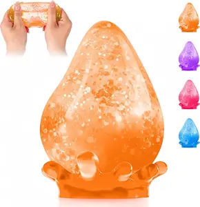 Dream Squishy Drop Stress Ball,Water Drop Fidget Stress Ball, Malt Sugar Balls Sensory for Relief Anxiety,Suitable As Birthday Gifts,, Or Rewards (Orange)