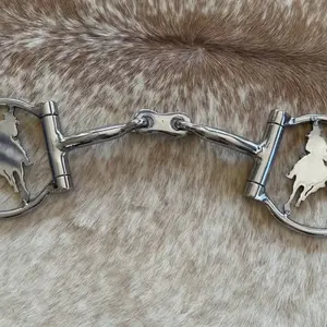 Western 5” D Ring Dogbone Stainless Steel Barrel Racer and Horse Bit
