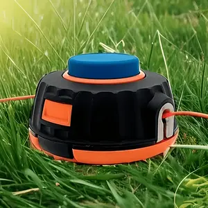 Durable Nylon Trimmer Head Replacement Part, Fits Brushcutter M10x1.25, & Blue with Accents, Easy Install Lawn Care Tool