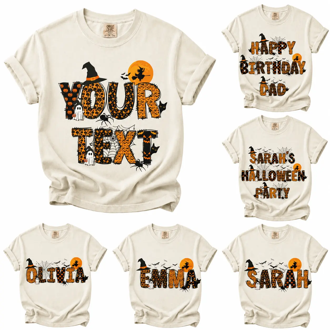 ( LEAVE A NOTE or DM SHOP ) Personalized Halloween Name Shirt,Halloween Custom Text Shirt,Custom Halloween Shirt,Custom Name Shirt,Custom Name Halloween,Halloween Shirt