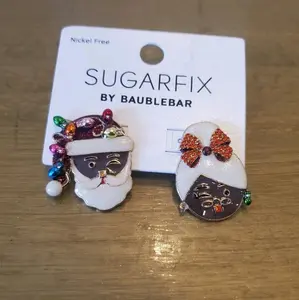 Sugarfix By Baublebar Earrings - Mr. & Mrs. Clause - Brown
