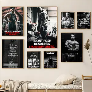 PIKPAKA Chris Bumstead Fitness Quotes For Handsome Men Poster HD Waterproof Art Poster For Home, Bar & Café Decor | Fade-Resistant, Non-Sticky, Vibrant DIY Wall Print | Perfect Decorative Poster For Office & Living Room