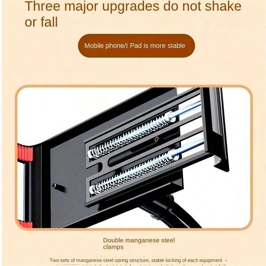 Adjustable Universal Phone Holder Lazy Tablet Holder Stand Gooseneck Clip Mount For Bed And Desktop For Live Streaming TV Watching And Hands-Free Viewing Secure Convenient Phone Mounting Solution Compatible With IPhone Android Phone For Birthday Gift Val