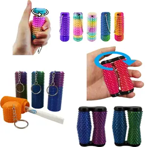 Pain Stim Fidget Toy for Adults - Rotate,Storage,Dual rotation-3D Printed Hard Spiky Fidget Stress Relief Toy for Adults & Teens, Portable Design for Focus and Relaxation, Perfect Novelty Gifts