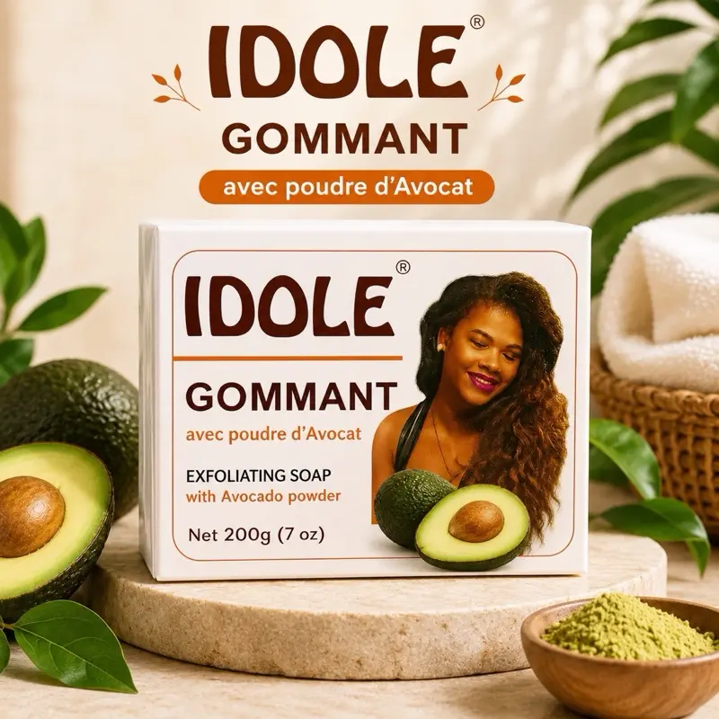 Idole Avocado Soap, Natural Moisturizing Bar for Daily Skin Cleansing