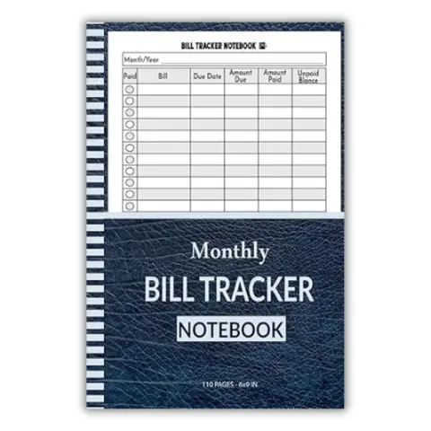 Bill Tracker Notebook: Monthly Bill Organizer & Planner for Financial Budgeting, Finance & Payments Checklist Organizer ( 6x9 100+ Pages)